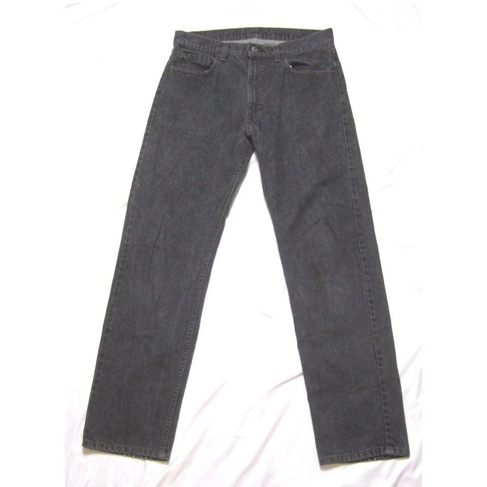 Vtg Levis 505 Jeans Mens 32x30 Faded Gray Black Straight (Made in USA) MP713